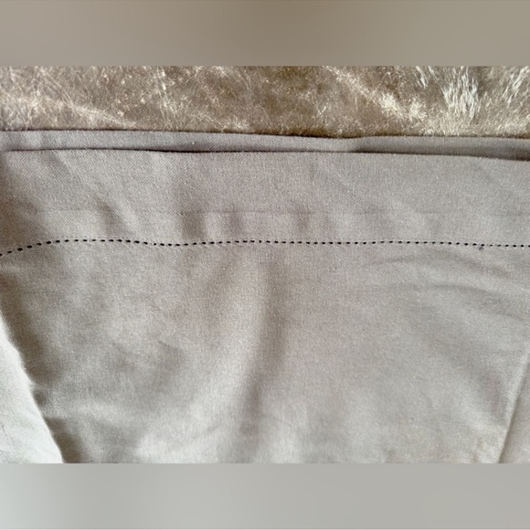 WILLIAMS SONOMA Charcoal Grey Rectangular Hemstitch Linen Table Cloth 96”x61” - Picture 8 of 10